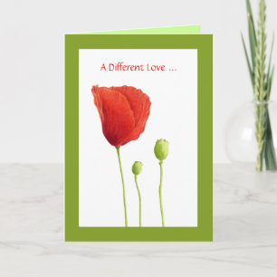 Tarjeta de amor Red Poppy