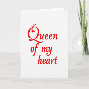 Tarjeta De Amor Reina De Mi Corazón