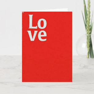 Tarjeta de amor roja