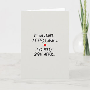 Tarjeta de Amor Romántico a Primera Vista