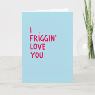 Tarjeta de amor romántico azul te amo