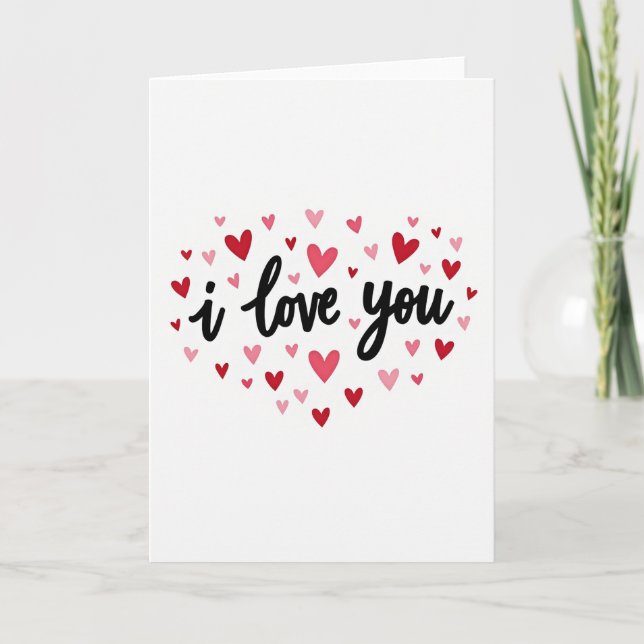 Tarjeta de amor romántico blanco (Anverso)