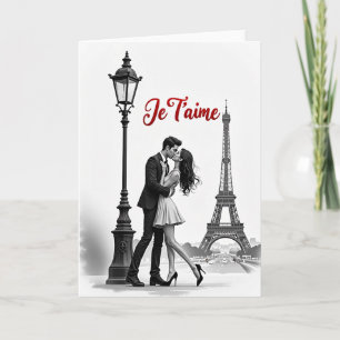 Tarjeta de amor romántico de París