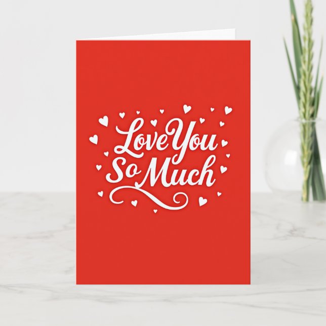 Tarjeta de amor romántico siempre (Anverso)