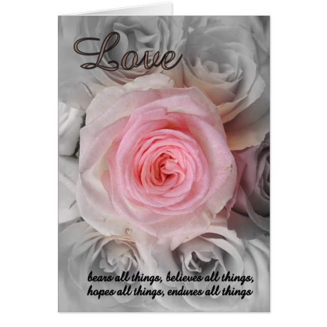 Tarjeta de amor Rosa (Frente)