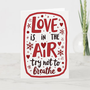 Tarjeta de Amor Sarcástico en el Aire