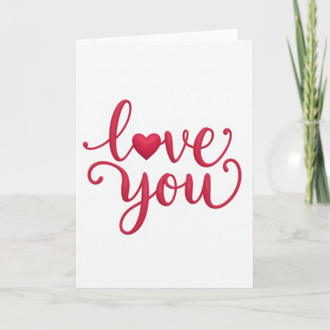 Tarjeta de amor sentido (Anverso)