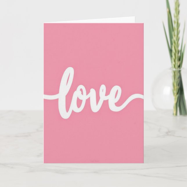 Tarjeta de amor simple (Anverso)