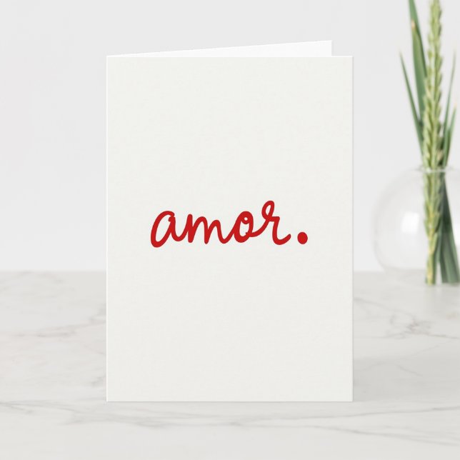 Tarjeta de Amor Simple Amor (Anverso)