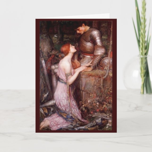 Tarjeta de amor simple medieval/de renovación (Anverso)