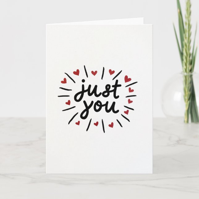 Tarjeta de Amor Simple para Ti (Anverso)