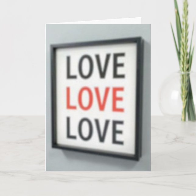 Tarjeta de amor simple repetida (Anverso)