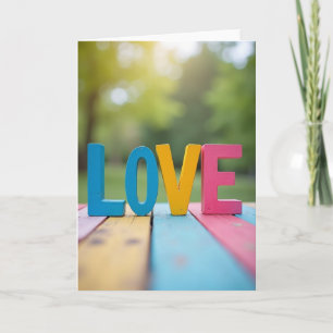 Tarjeta de amor simple romántico
