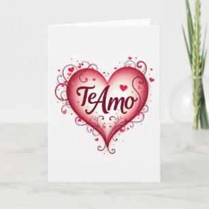 Tarjeta de amor simple Te Amo corazón