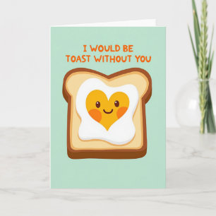 Tarjeta de amor sin ti Toast