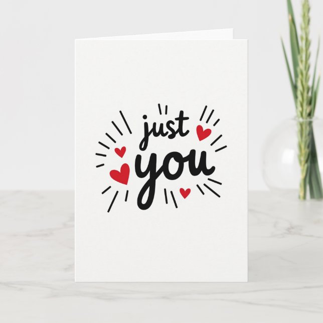 Tarjeta de Amor Solo Tú (Anverso)