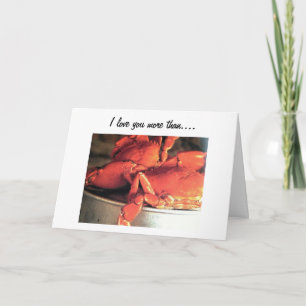 TARJETA DE AMOR "TE AMO MÁS QUE A LOS CRABES"