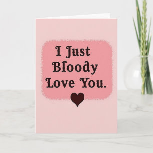 Tarjeta de Amor Travieso y Sangriento