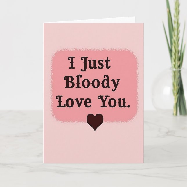 Tarjeta de Amor Travieso y Sangriento (Anverso)