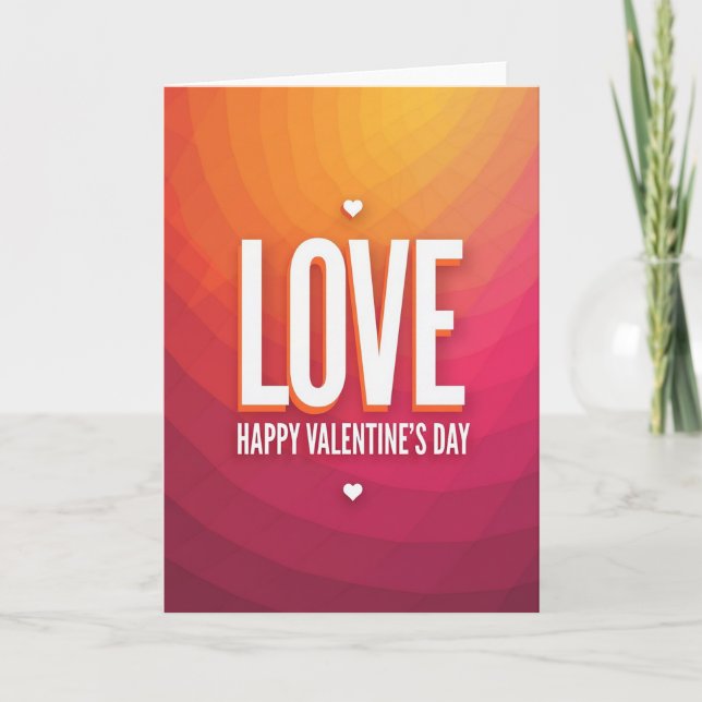 Tarjeta de amor vibrante (Anverso)