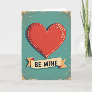 Tarjeta de amor vintage 'Sé Mía'