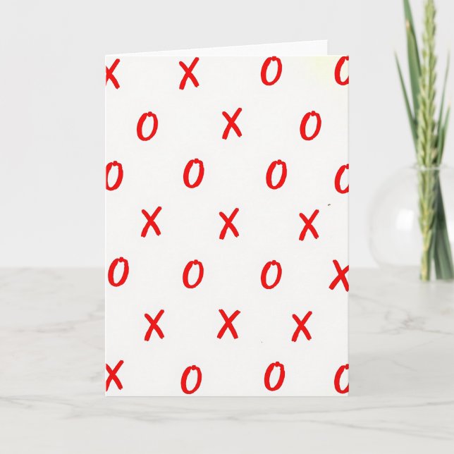Tarjeta de amor Xoxo (Anverso)