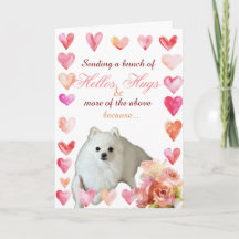 Tarjeta de Amor y Abrazos con Punny Pup