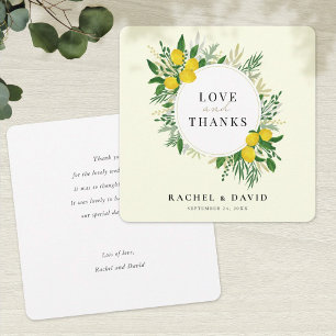 Tarjeta de amor y agradecimiento a los Bodas de li