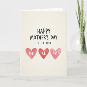 Tarjeta de Amor y Corazones Rayados