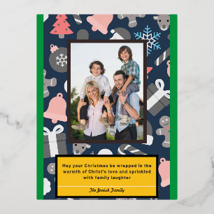 Tarjeta de amor y risa para Navidades cristianos