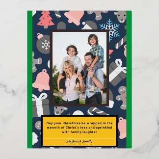 Tarjeta de amor y risa para Navidades cristianos