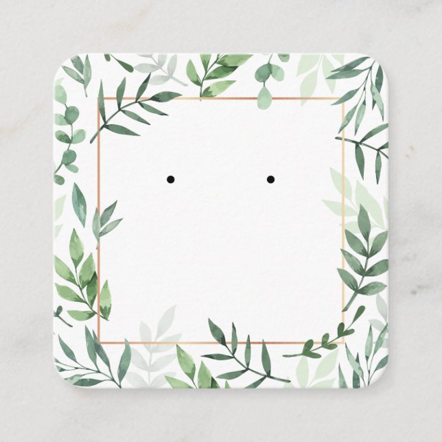 Tarjeta de anclaje de hojas de agua Motif (Anverso)