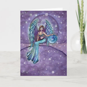Tarjeta de Ángel de Navidad 'Paz en la Tierra'