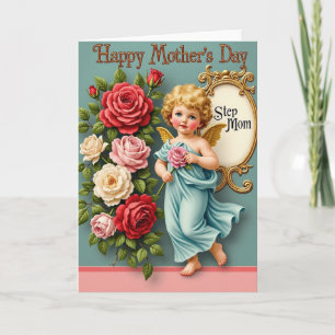 Tarjeta de Ángel del Día de la Madre Rosa