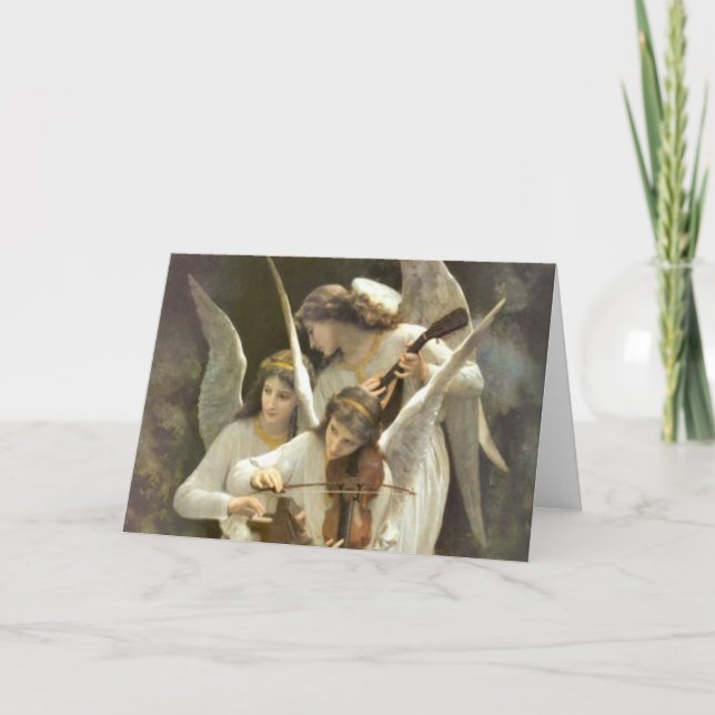 Tarjeta de ángeles musicales (Anverso)