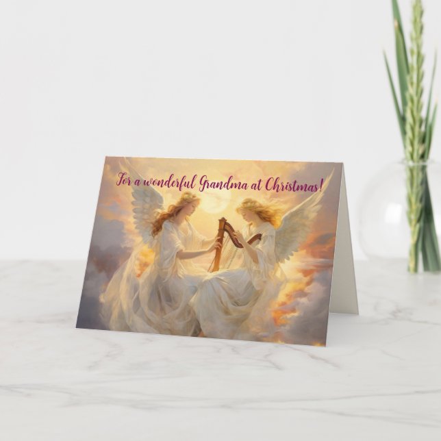 TARJETA DE ANGELS GRANDMOTHER NAVIDADES (Anverso)