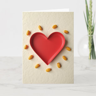 Tarjeta de Anillo de Corazón Minimalista