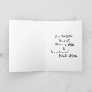 Tarjeta de animación de piña