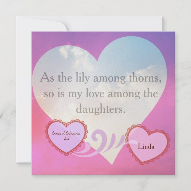 Tarjeta De Animación Song Of Solomon (Anverso)