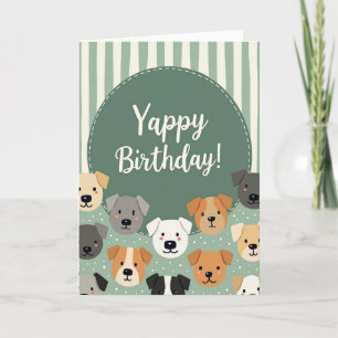 Tarjeta de animal a rayas dulces