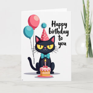 Tarjeta de animal con pajarita alegre