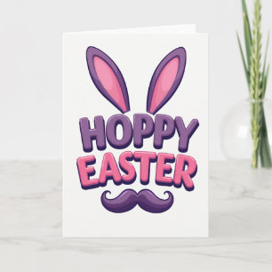 Tarjeta de Animal Divertido para Pascua