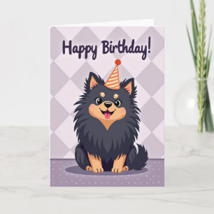 Tarjeta de Animales de Fiesta de Rayas