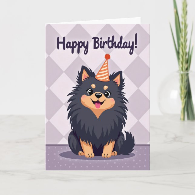 Tarjeta de Animales de Fiesta de Rayas (Anverso)