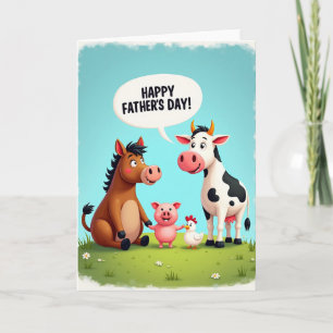 Tarjeta de Animales del Día del Padre Pastoral