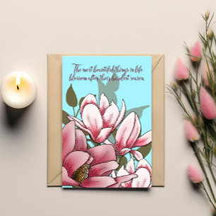 Tarjeta de ánimo: Fuerza de Flor de Magnolia