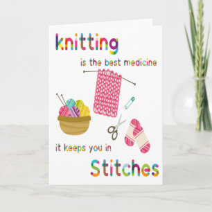 Tarjeta de ánimo para tejer