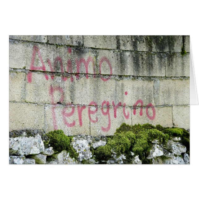 Tarjeta de Animo Peregrino (Anverso (Horizontal))