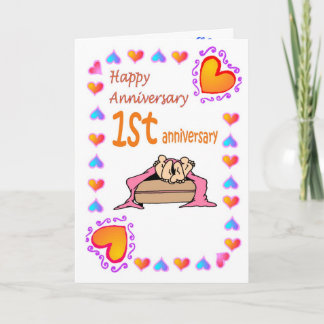 Tarjeta de aniversario - 1er aniversario