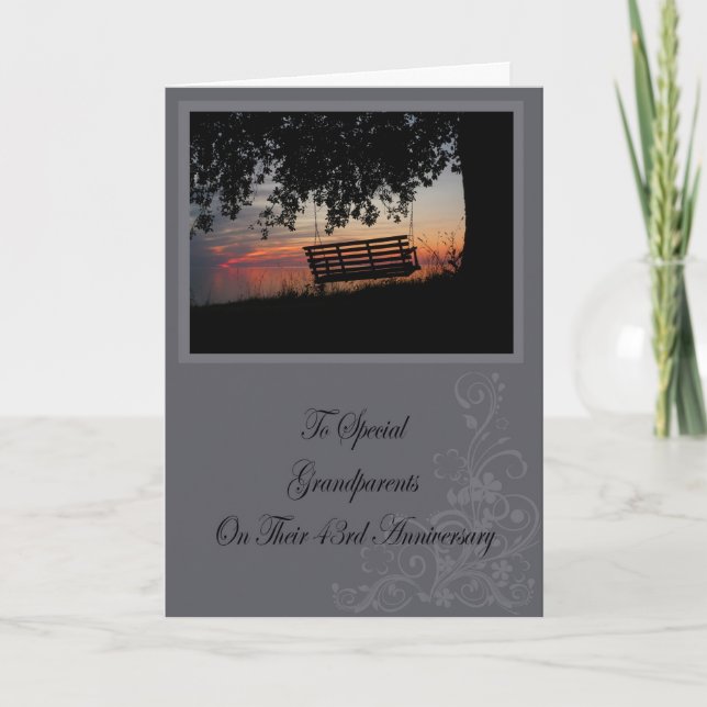 Tarjeta de aniversario 43 de los abuelos (Anverso)